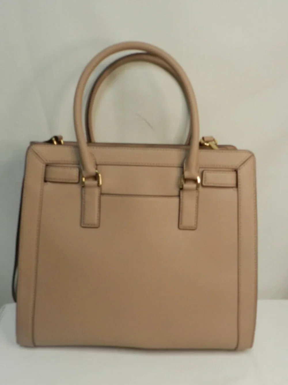 Michael Kors Dillon Fawn Leather Large Satchel Crossbody bag purse convertible